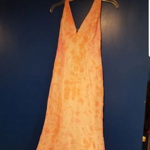 Beautiful tie dye type beaded prom/formal dress